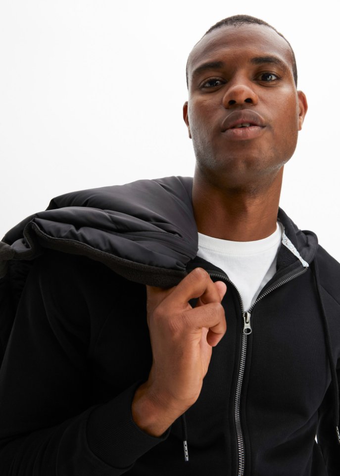 Essential Kapuzen-Sweatjacke aus Bio-Baumwolle