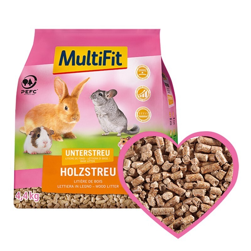 MultiFit Streu & Stroh MultiFit Natur-Holzstreu 4,4 kg