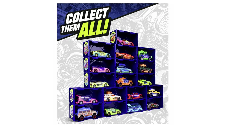 Majorette - Tune Ups Series 3 - 4er Set mit 28 Überraschungen, 4 von 18 Autos zum Tunen im Überraschungspack
