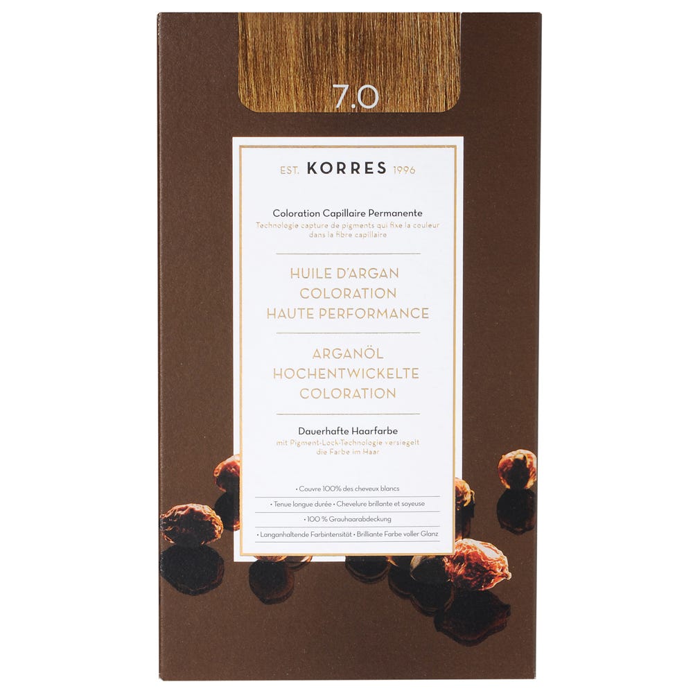 Korres Argan Oil Hair Colorant  7.0 Mittelblond