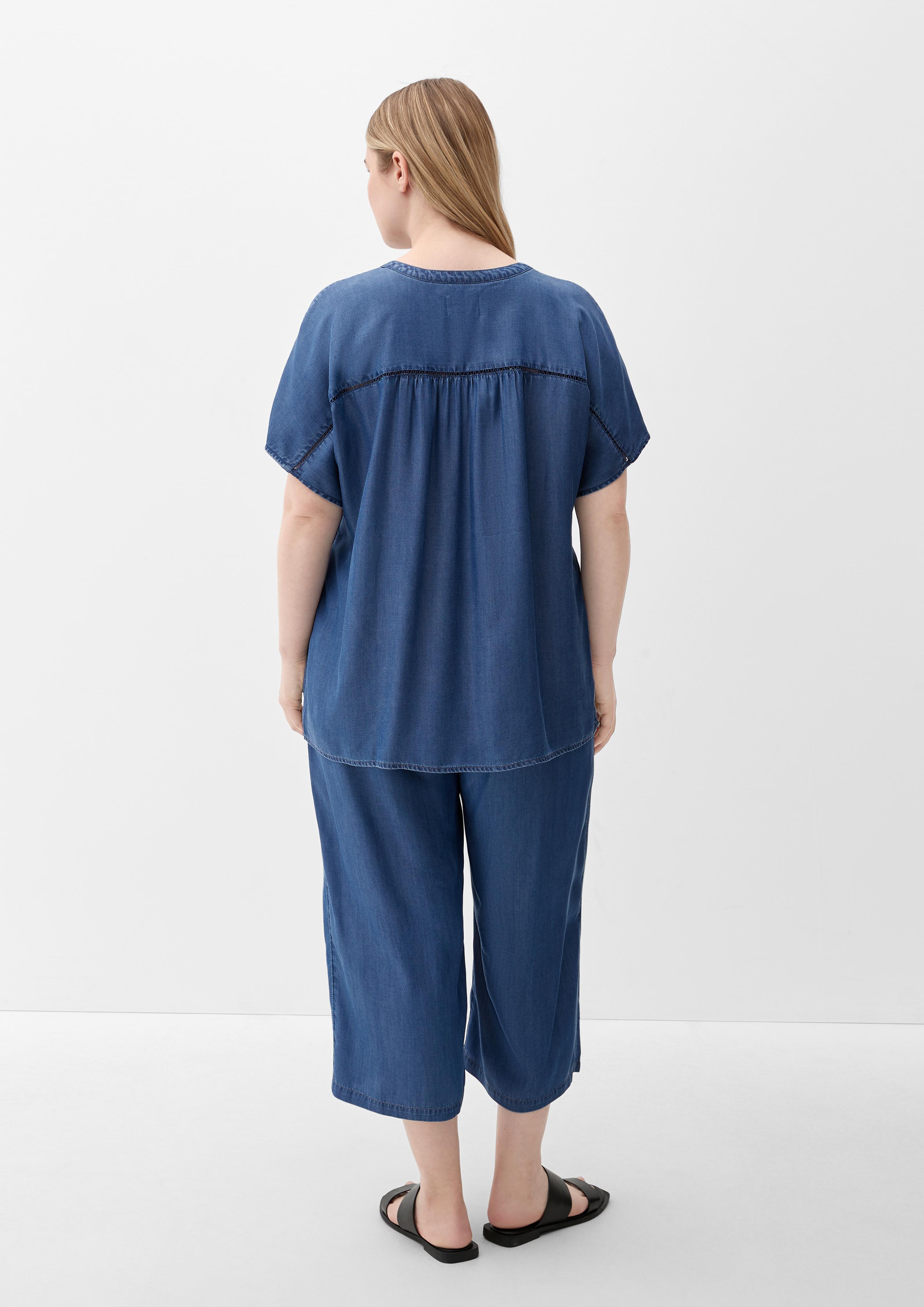 Denim Bluse mit Rücken-Detail  2128820-57L1