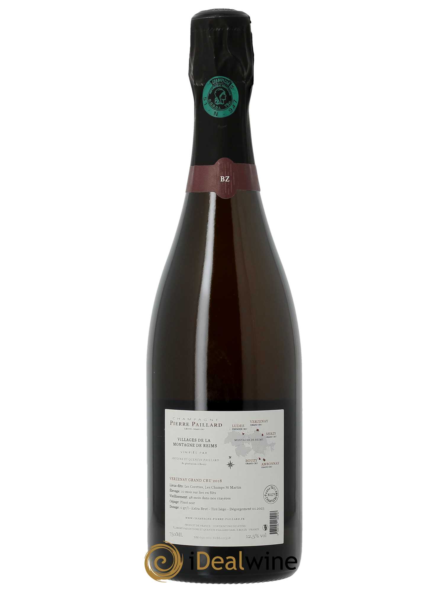 Verzenay Grand Cru Pierre Paillard  2018 - Lot de 1 Bouteille