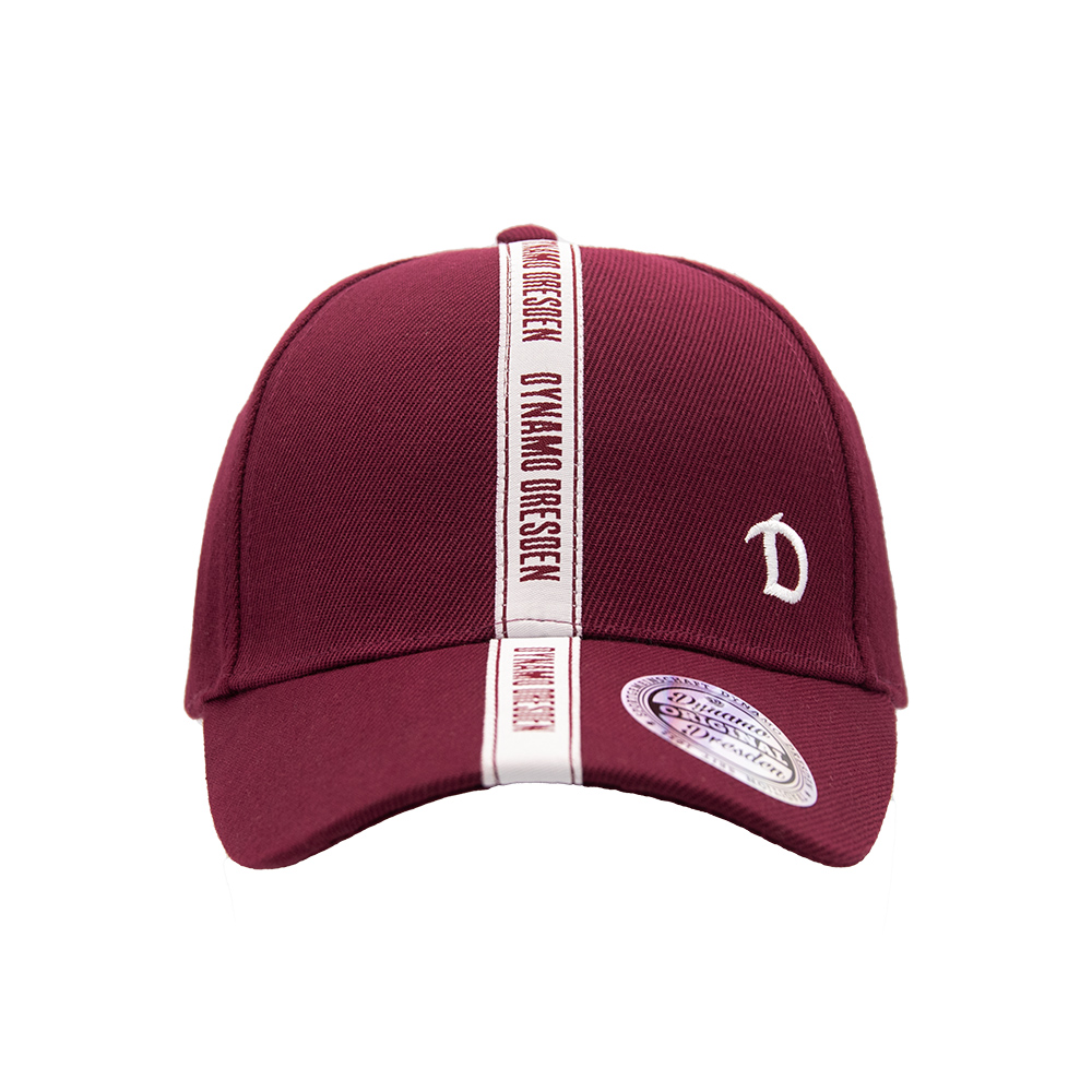 Basecap Webband weinrot Snapback