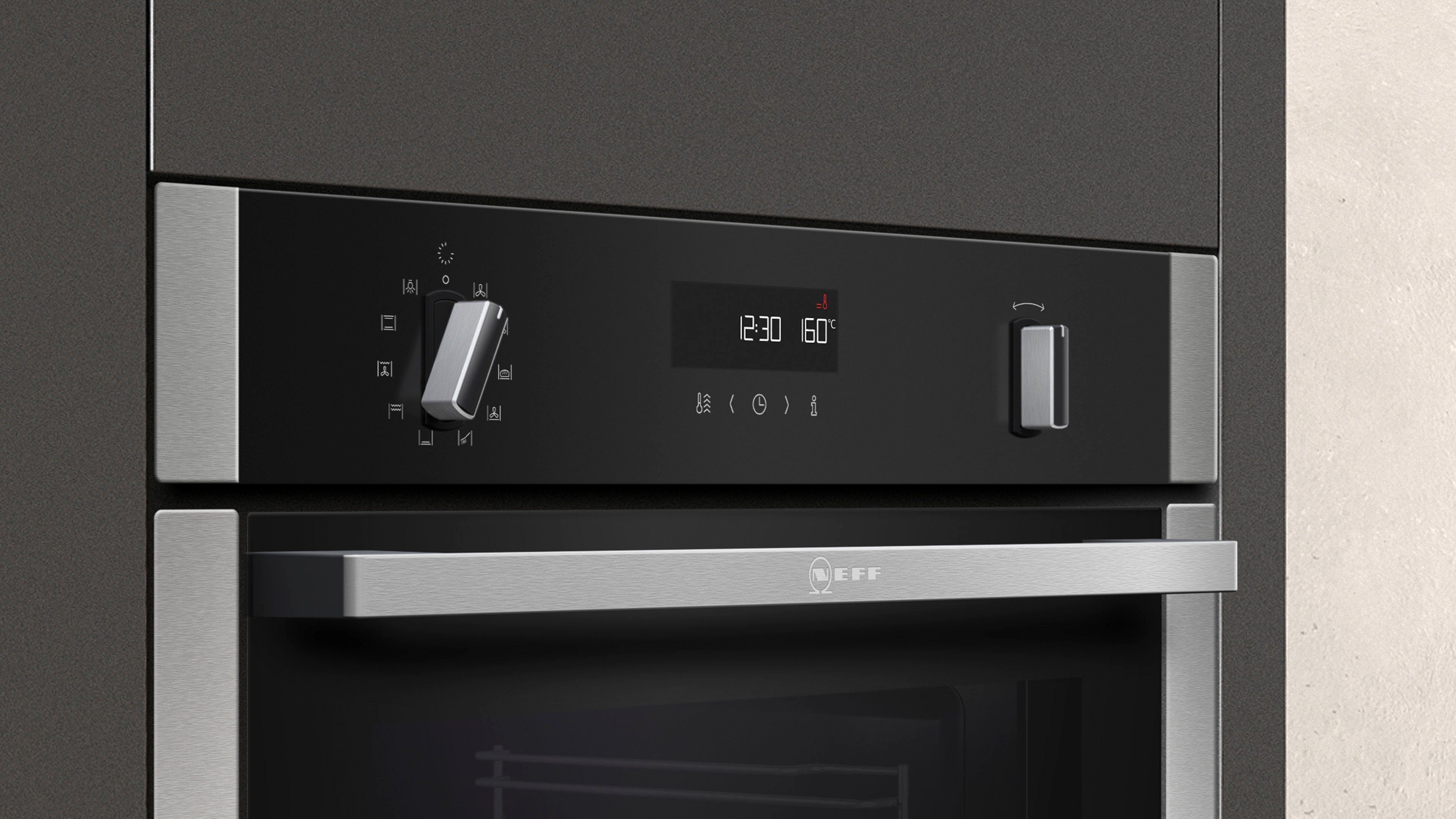 NEFF Einbaubackofen N 50 B6ACH7AN0, mit Hide®, Pyrolyse, EasyClean, CircoTherm®-Heißluft