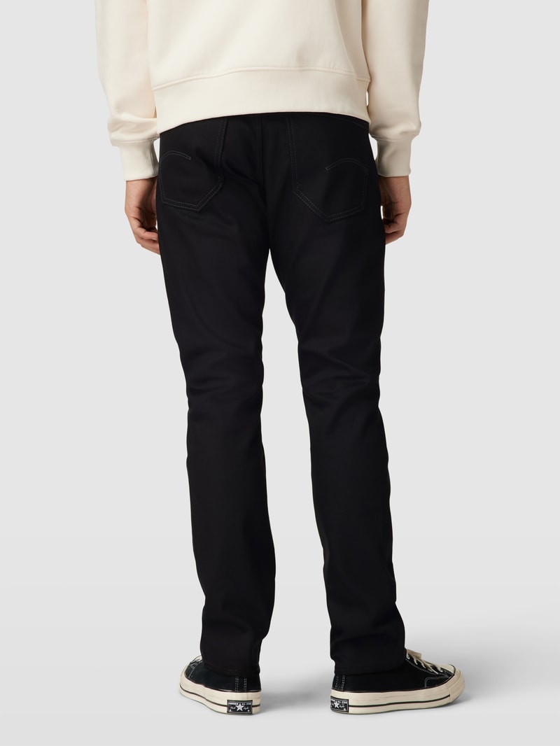 Straight Leg Jeans im 5-Pocket-Design Modell 'Mosa' in schwarz