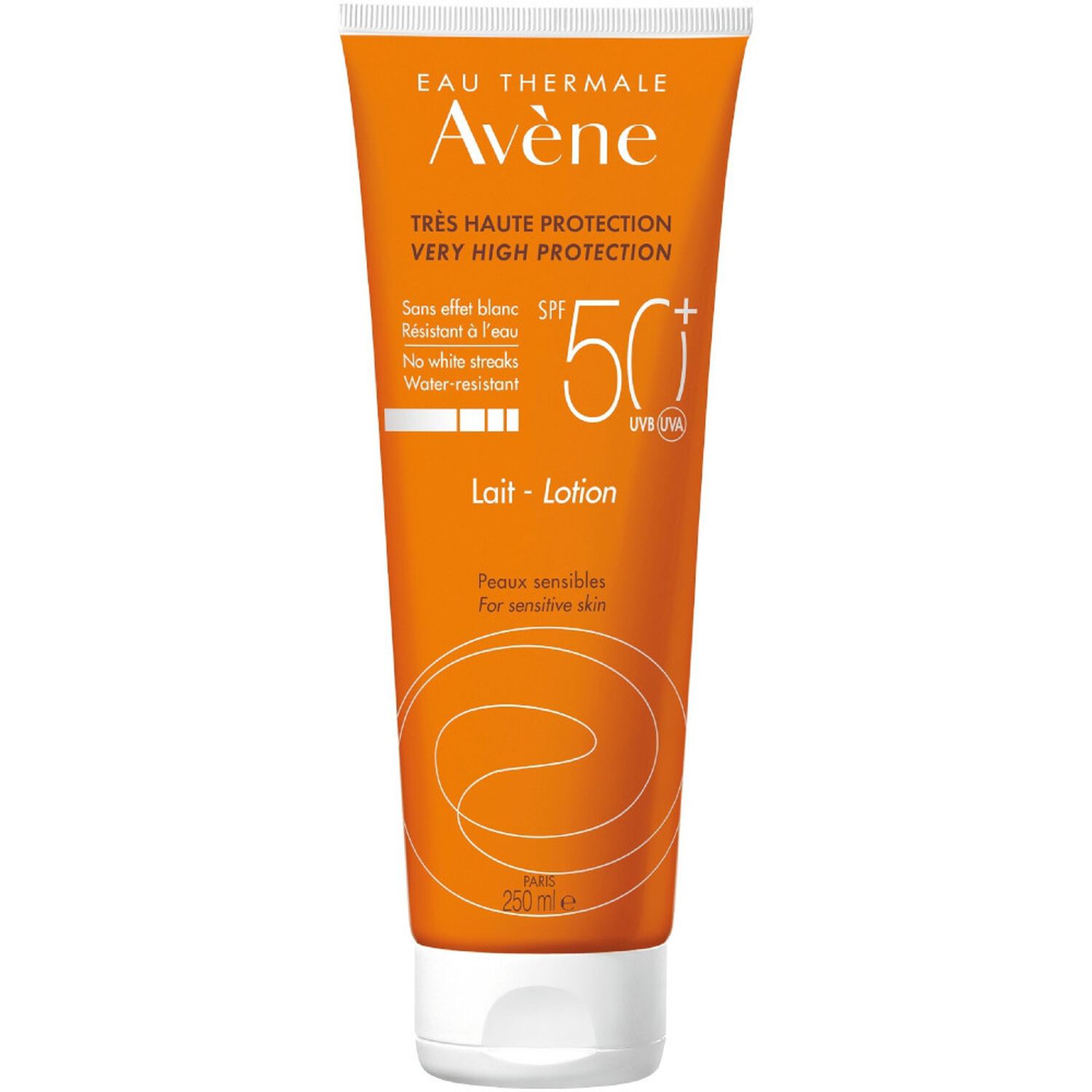 Eau Thermale Avène Protection Solaire Lait Visage & Corps SPF 50+ - Peaux Sensibles
