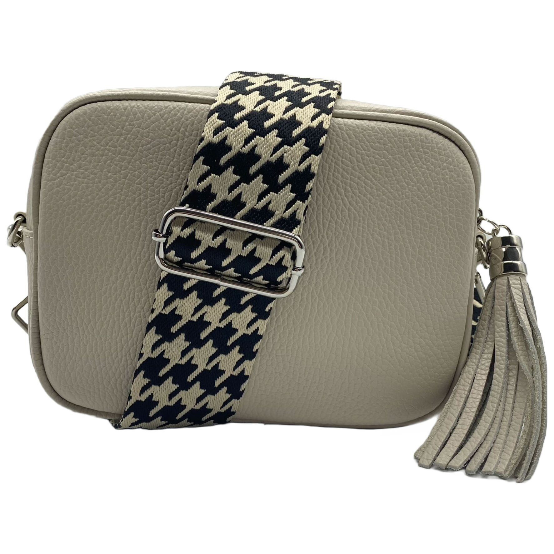 Cocopop Studio Aufbewahrungstasche Eckige Tasche mit Zic Zac Gurt ohne Leder 