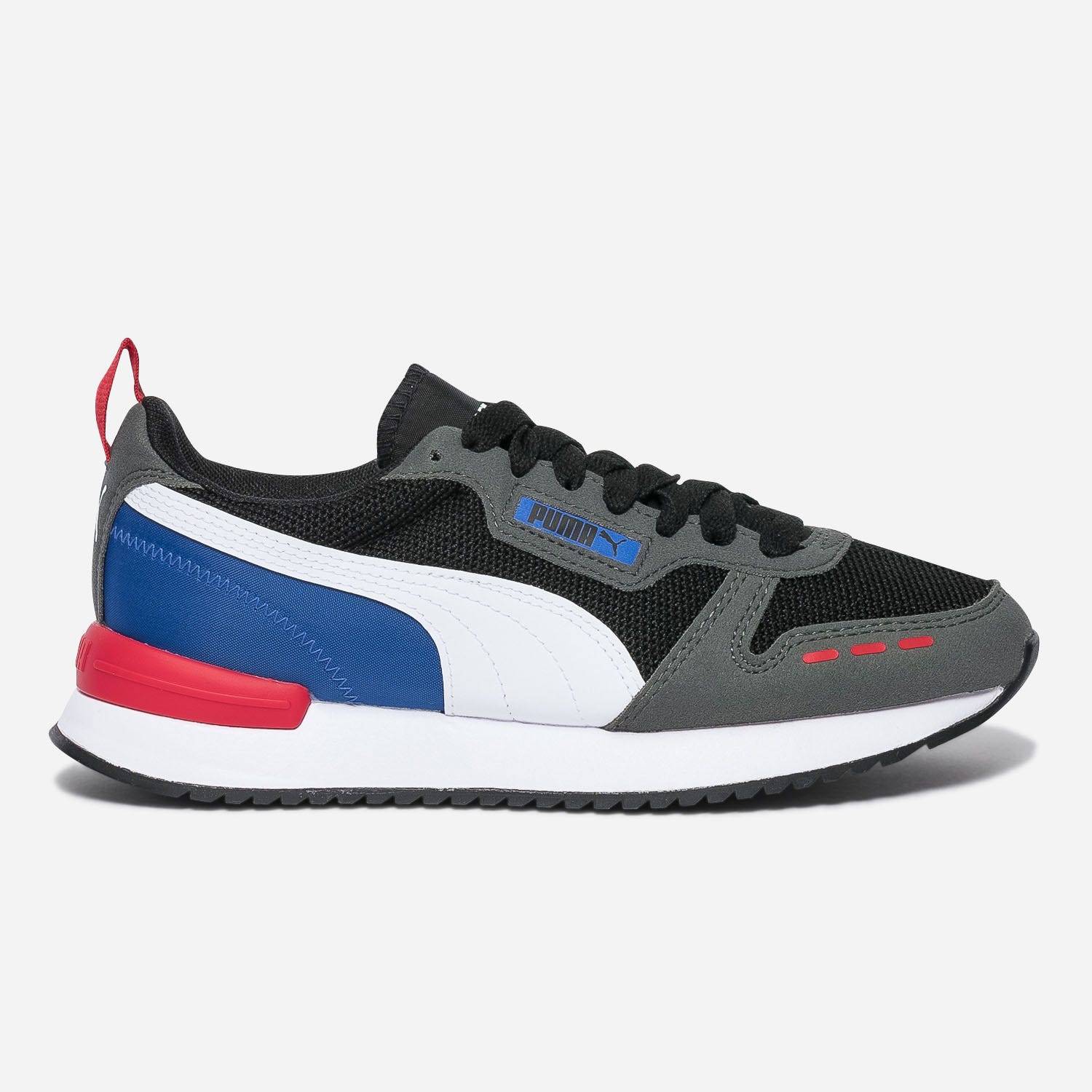 Tennis PUMA noire, grise, bleue et rouge