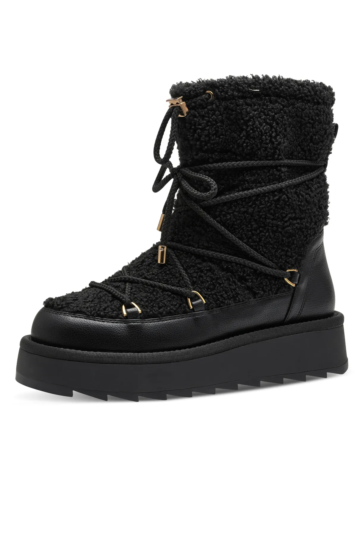 Tamaris  Damen Stiefel Stiefel 1-26837-41 Schwarz 001 Black Textil/Synthetik mit TOUCH-IT & Removable Sock
