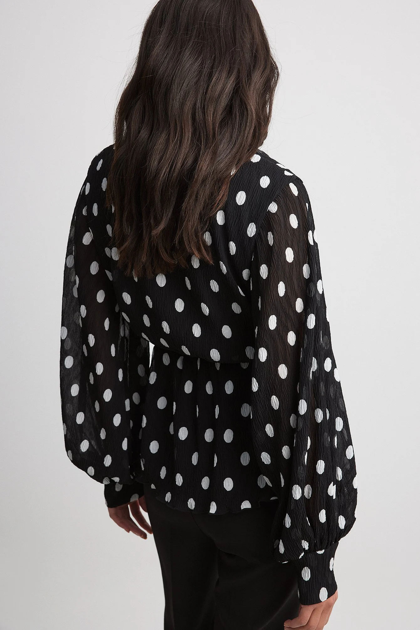 Chiffonbluse mit Schaldetail