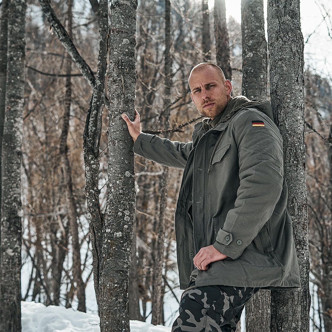 BW Parka mit Futter