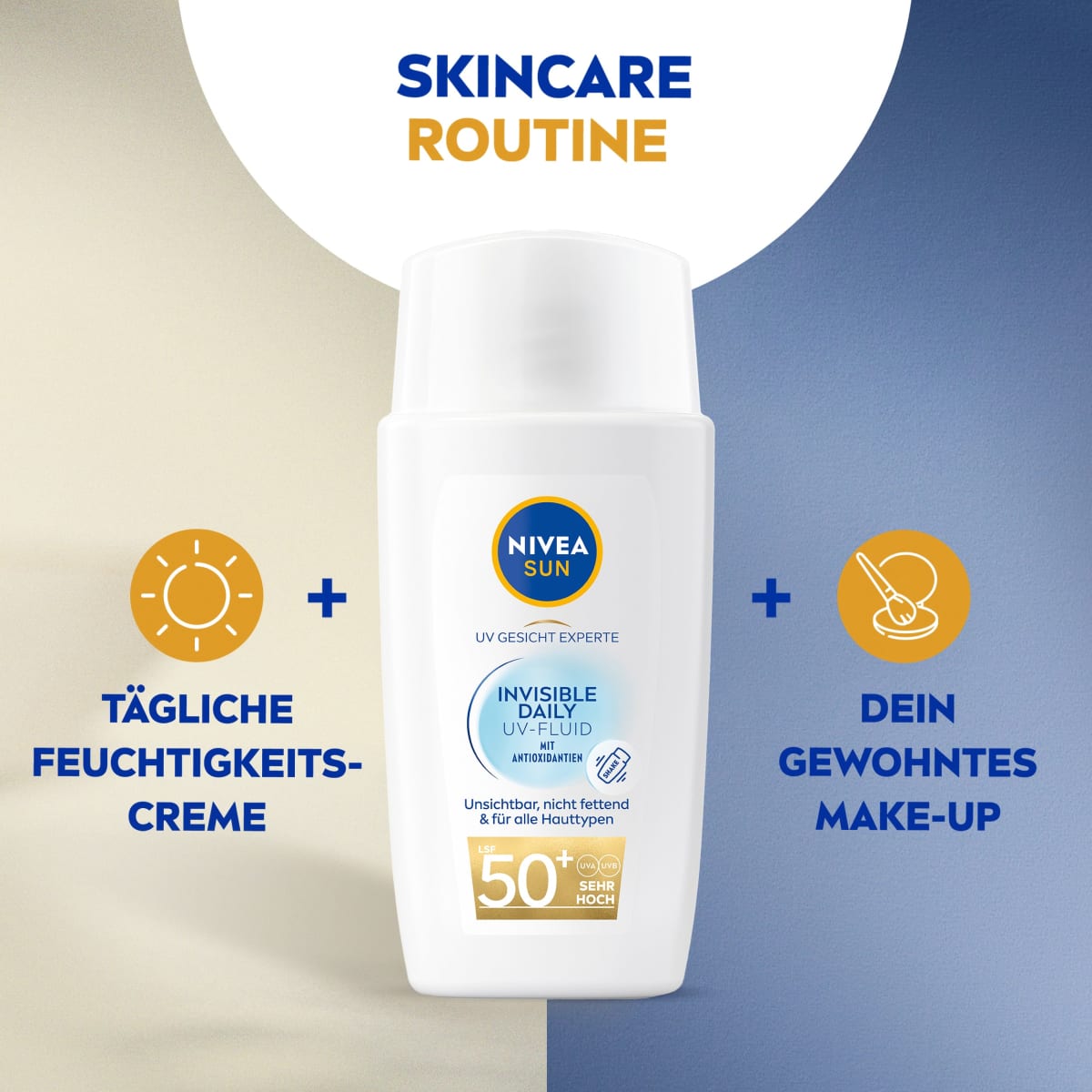 Sonnenfluid Gesicht invisible daily LSF 50+, 40 ml