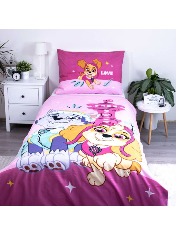 Paw Patrol Kuschelige Bettwäsche Polyester, 140x200 cm & 70x90 cm in Mehrfarbig günstig kaufen 200 x 140 cm