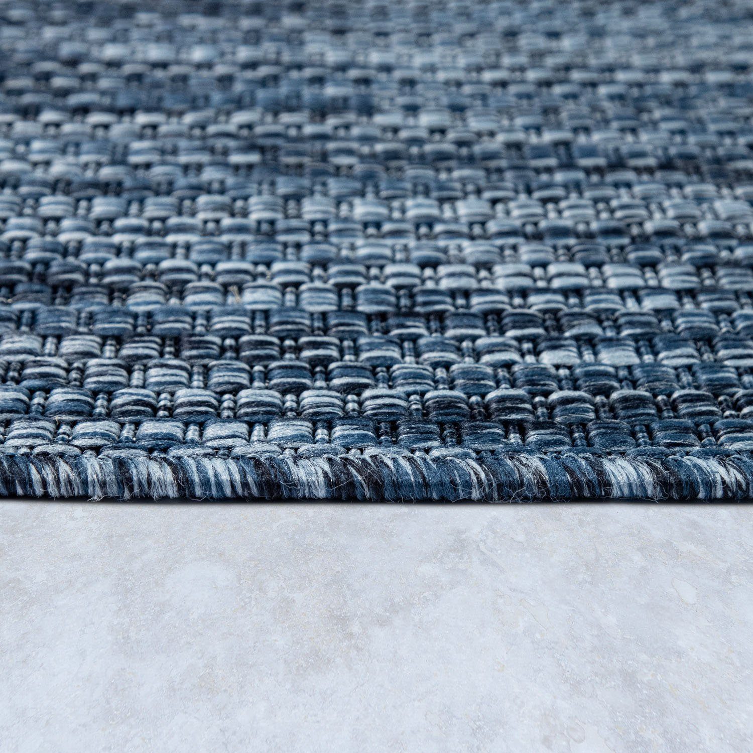 Teppich Venedig, Home affaire, rund, Höhe: 5 mm, Flachgewebe, Sisal-Optik, meliert, UV-beständig, Outdoor geeignet
