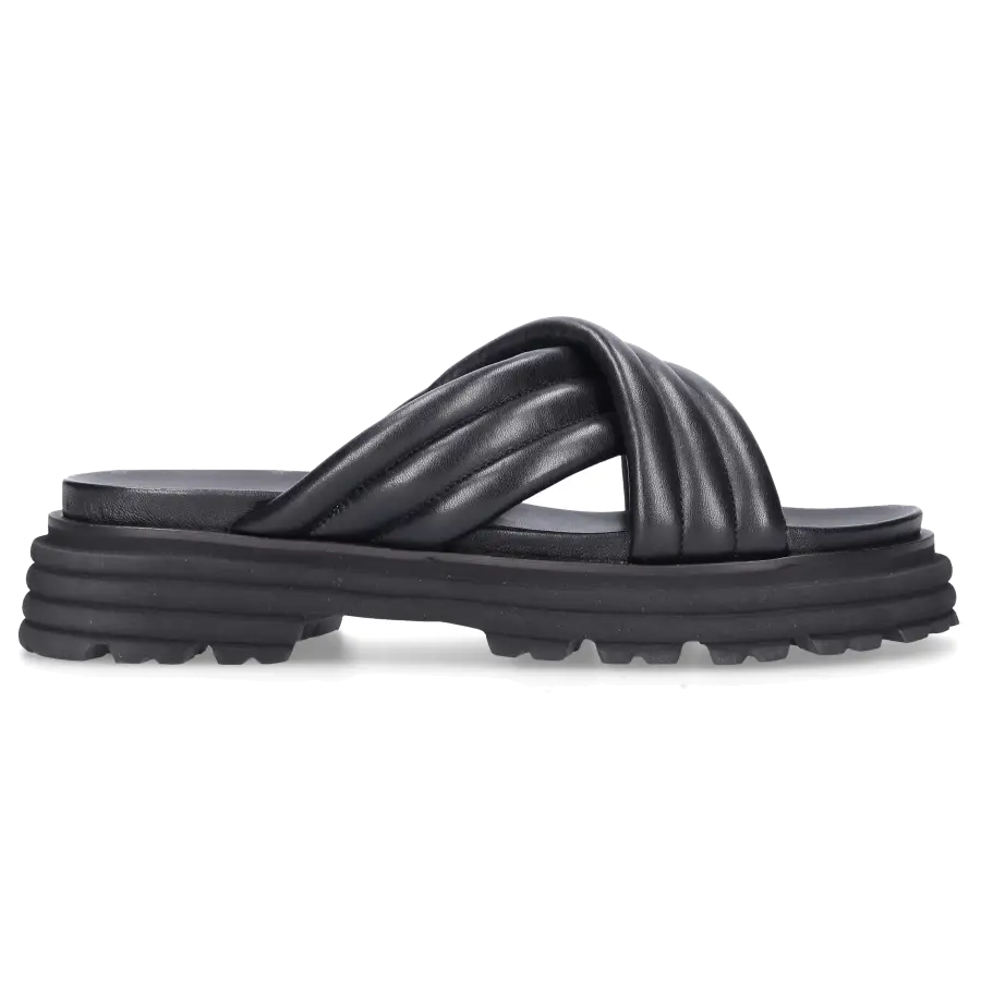 305 SOBE - Sandalen INA Kalbsleder - schwarz