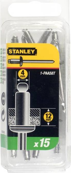 Stanley 1-PAA58T popszegecs 4 x 12 mm - 15 darab