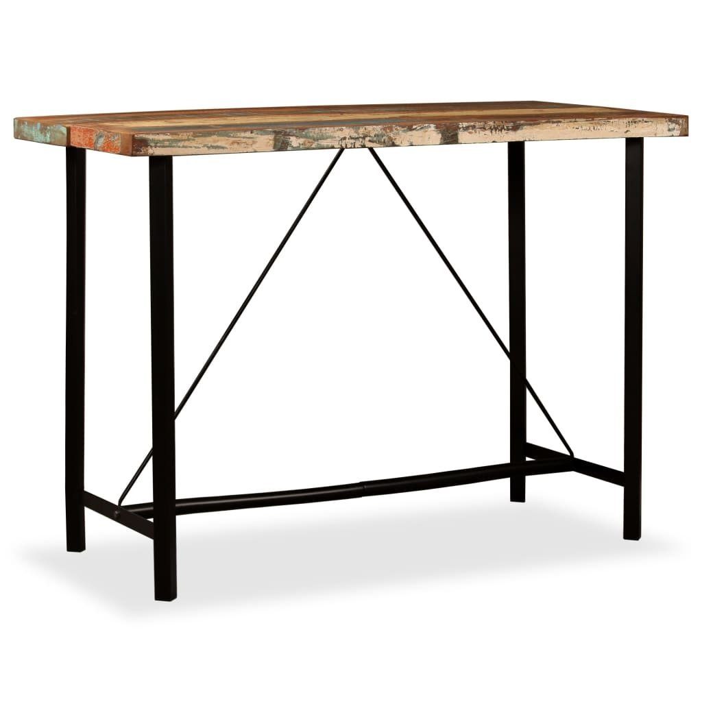 möbelando Stehtisch 295480 (LxBxH: 150x70x107 cm), aus Massivholz in recycle Optik