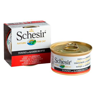 Mischfütterung: 1,5 kg Schesir Maintenance mit Fisch Trockenfutter + 6 x Nassfutter