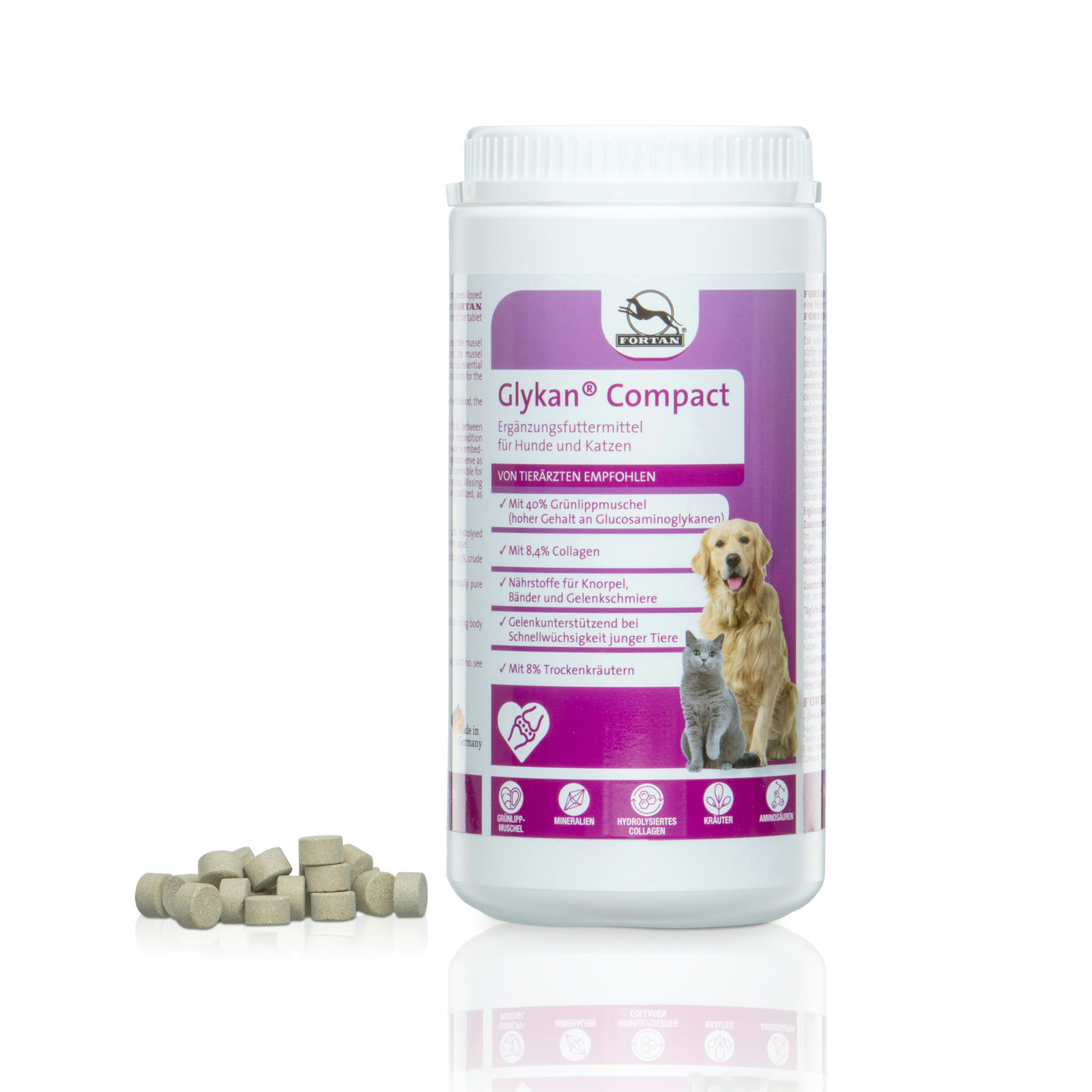 Fortan Ergänzungsfutter & Aufzucht Fortan Glykan Compact Tabletten 1 kg