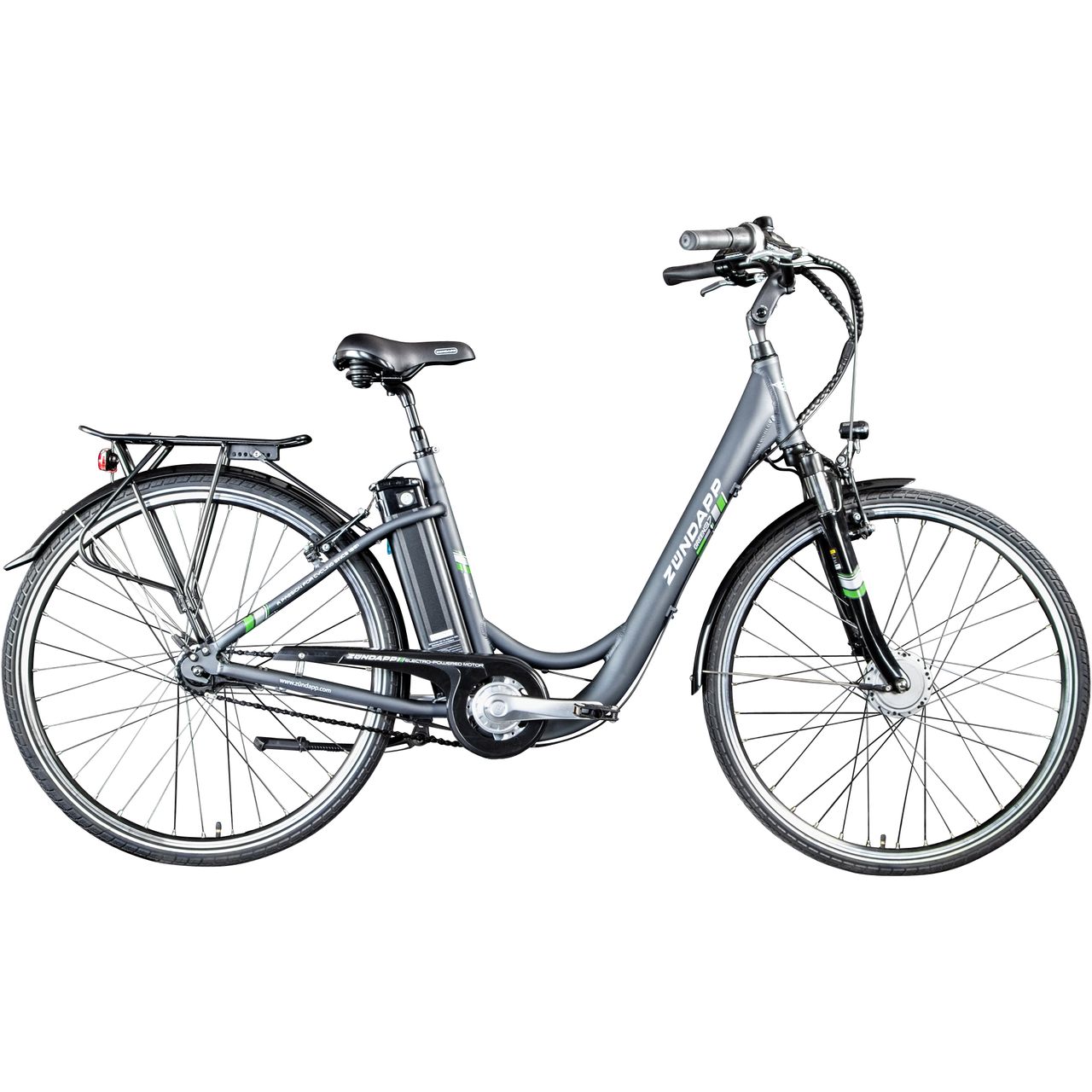Zündapp Green 3.7 E Bike Damen 28 Zoll Pedelec 7 Gang Elektrofahrrad ab 150 cm Damenfahrrad retro Hollandrad