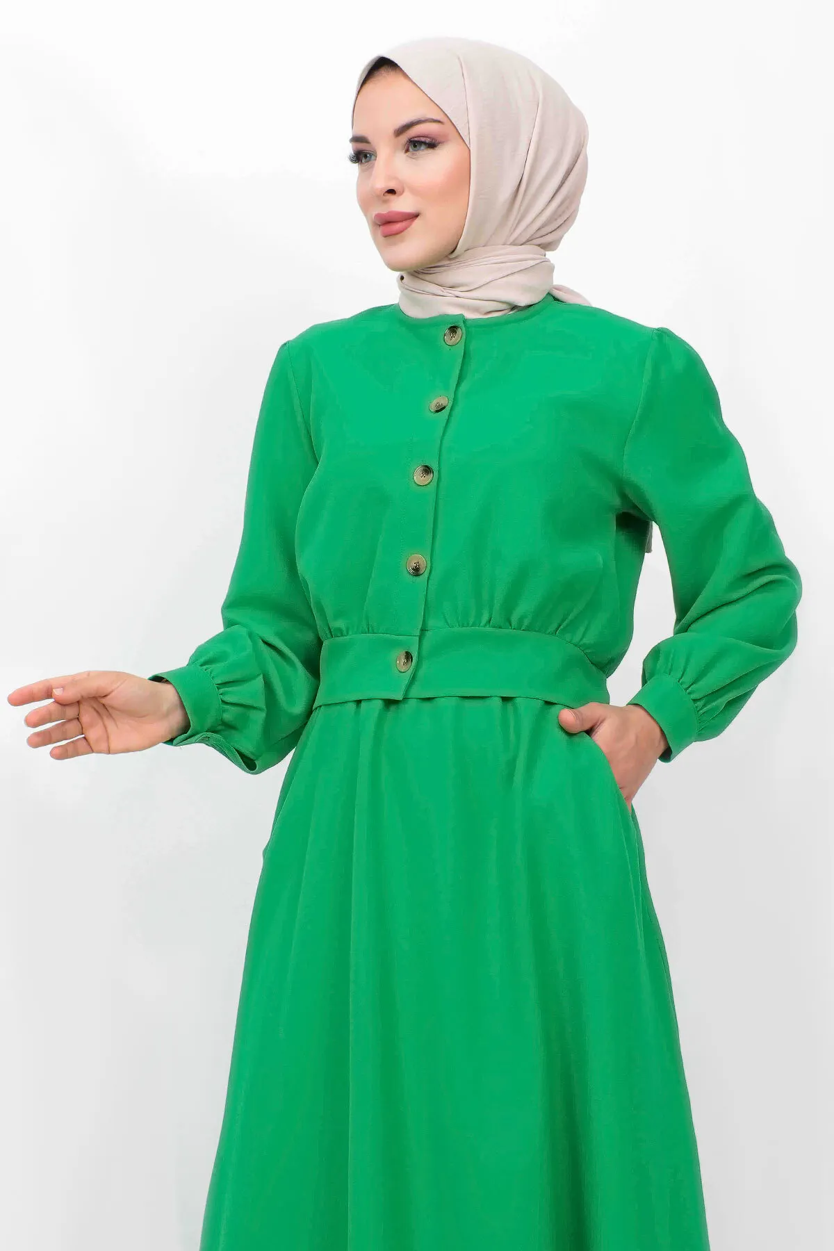 Tesettür Dünyası  Zweiteiler - Grün - Regular Fit