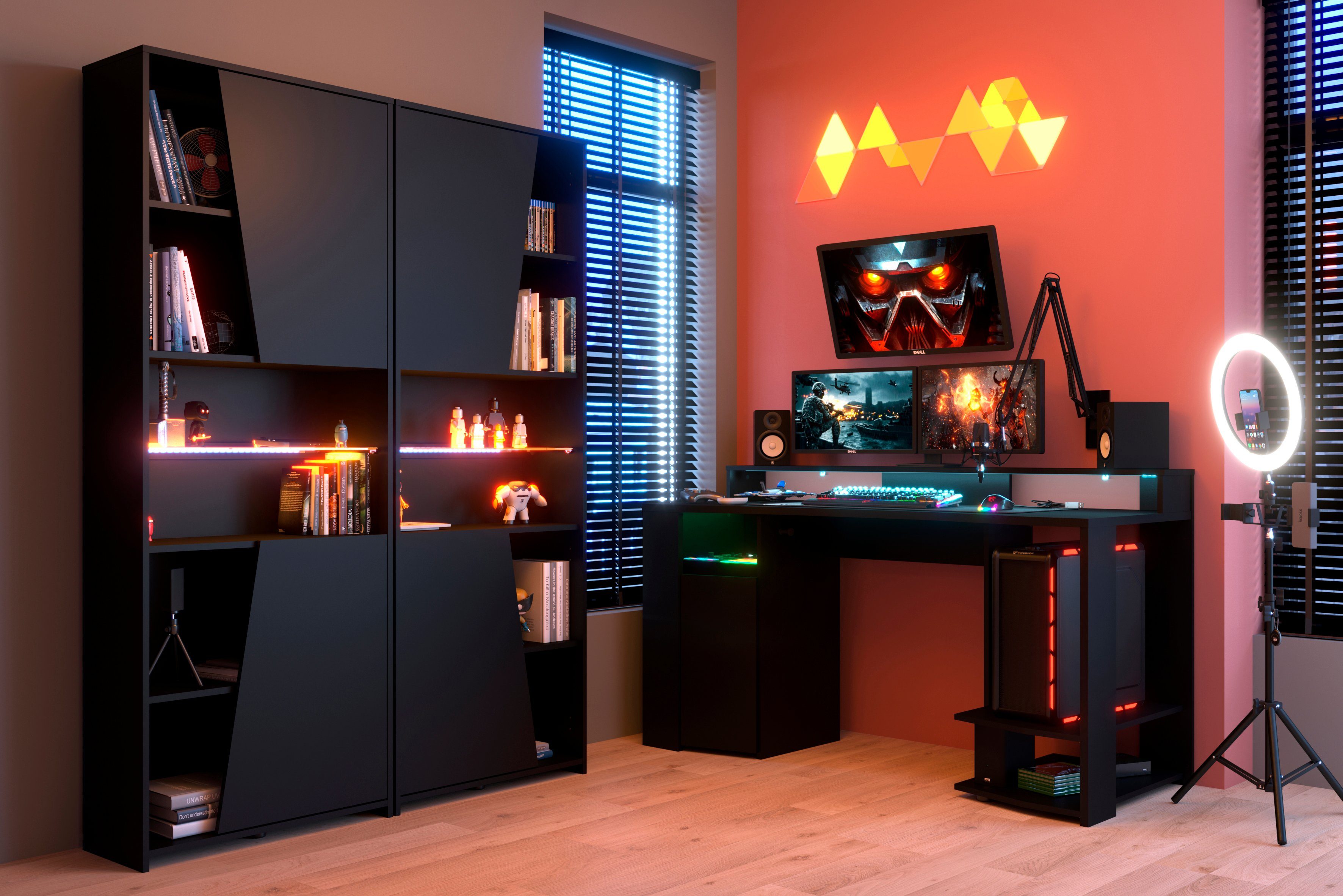 Parisot Jugendzimmer-Set Gaming - Set, (3-St), Gaming-Set