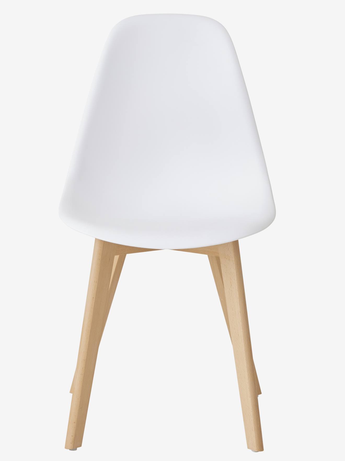 Vertbaudet Kinderstuhl SCANDI, Sitzhöhe 46 cm - weiß/natur