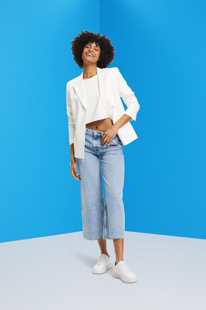 Einreihiger Twill-Blazer
