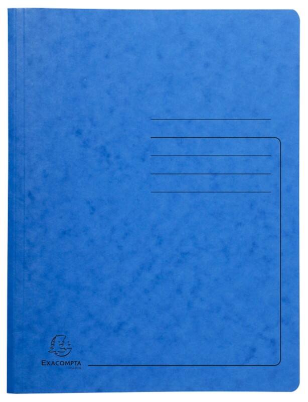 Exacompta Spiralmappe 240222E Blau Pressspankarton meliert 25 Stück
