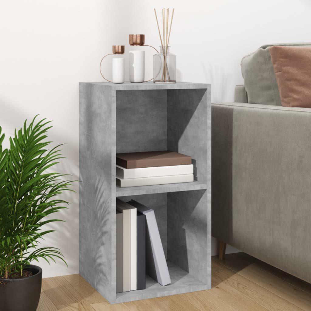 vidaXL Aufbewahrungsbox Schallplatten-Aufbewahrungsbox Betongrau 71x34x36 cm (1 St)