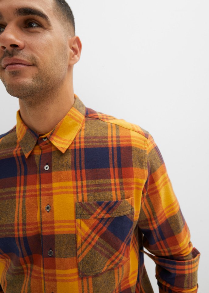 Flanell-Langarmhemd