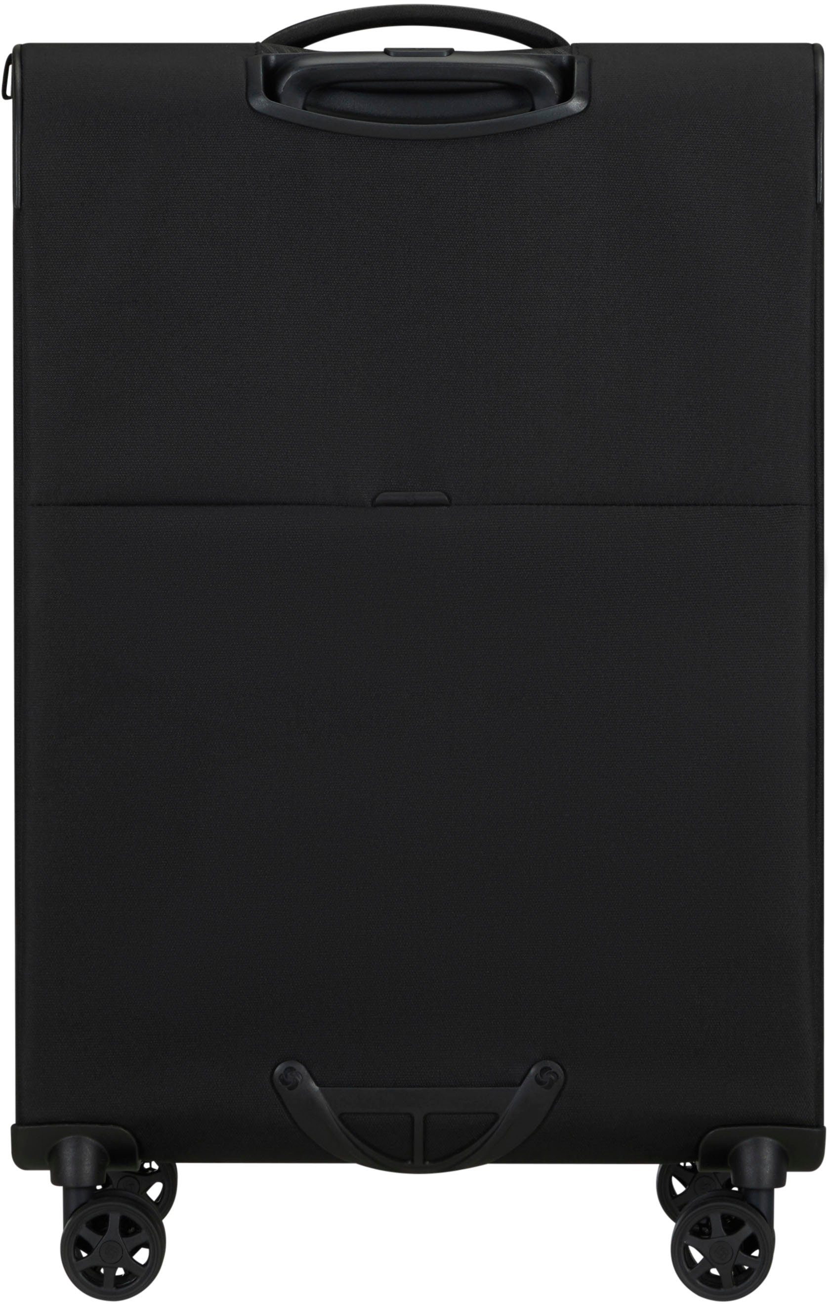 Samsonite Weichgepäck-Trolley Litebeam, black, 66 cm, 4 Rollen, mit Volumenerweiterung