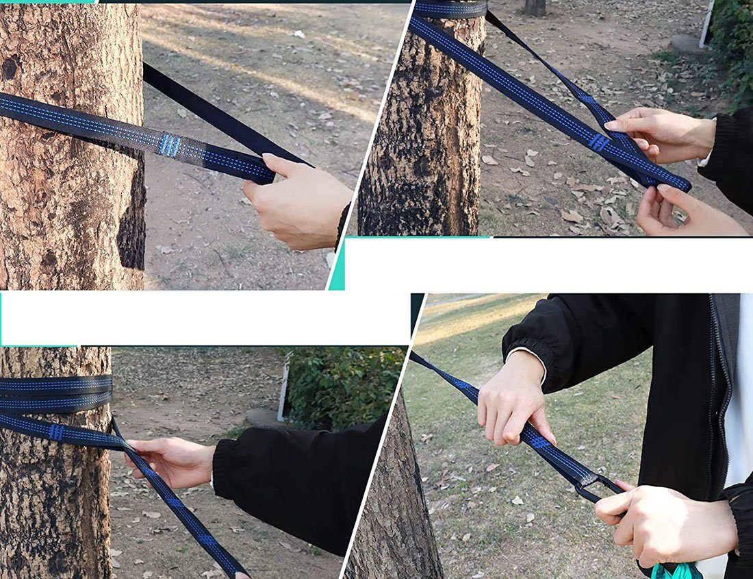 Ronner UG Hängematte Outdoor Hängematte 270 x 140 cm Reisehängematte Campinghängematte (1 St)