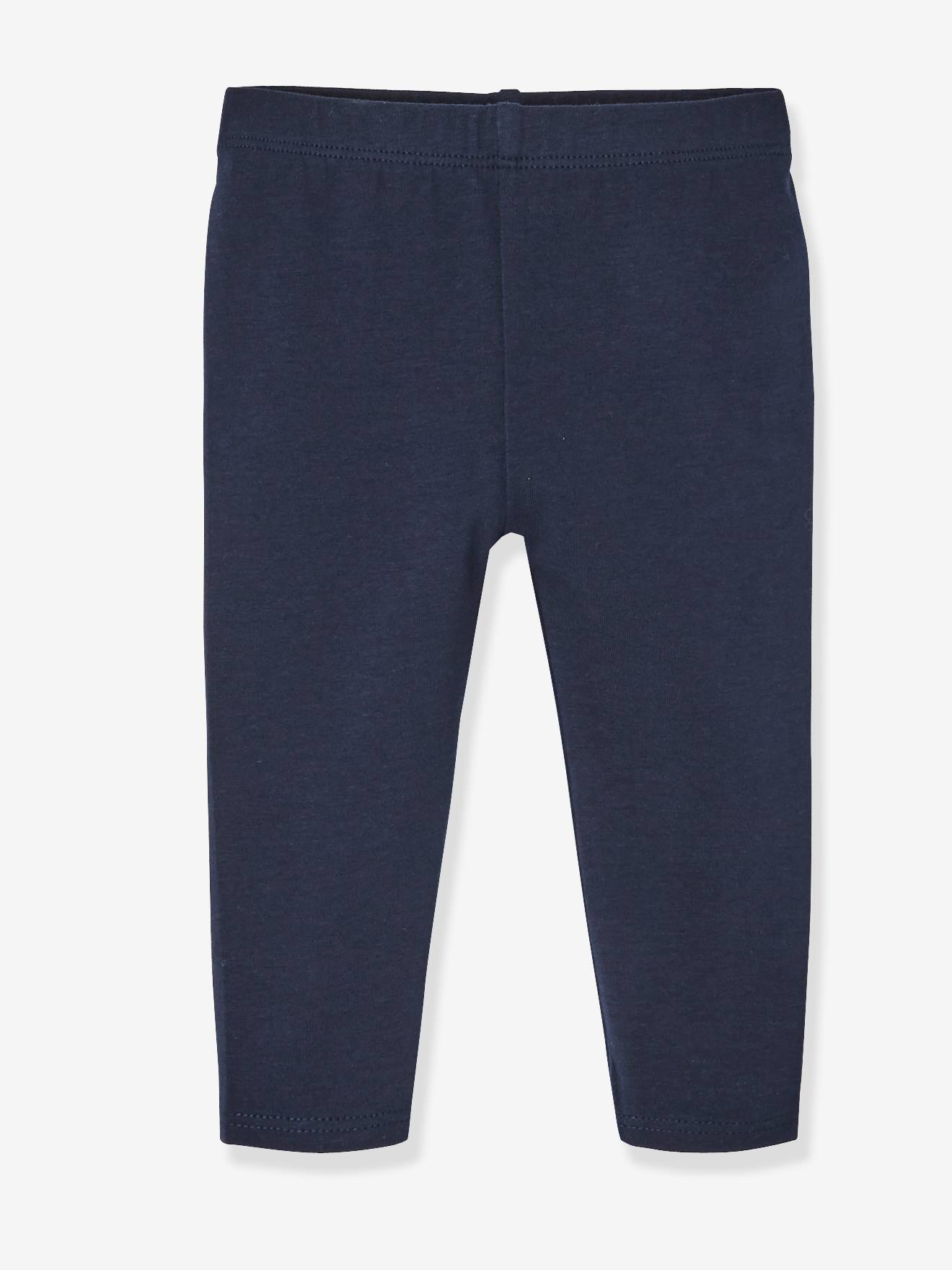 Lot de 2 leggings longs bébé fille BASICS gris chiné