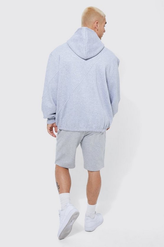 Lockere mittellange Basic Jersey-Shorts