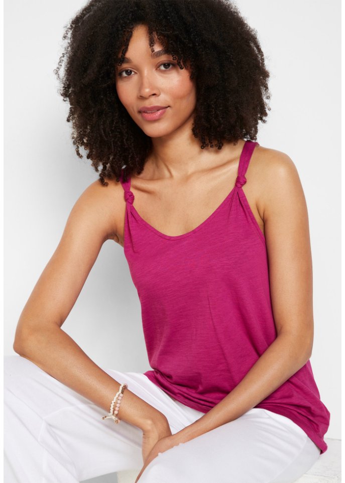 Baumwoll Top mit Knotendetails