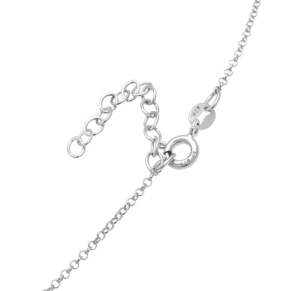 Elli Elli Collier Géo minimaliste en 925/1000 argent massif collier