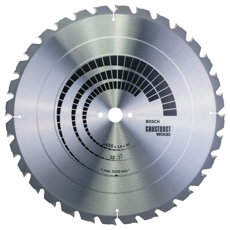 Bosch Blue Accessories 2608640694 Λεπίδα κυκλικού πριονιού 450 x 30 x 32T Construct Wood