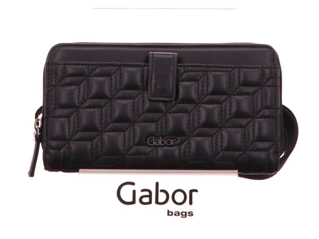 GABOR Handtaschen schwarz HELLA, Long zip wallet XL, bla