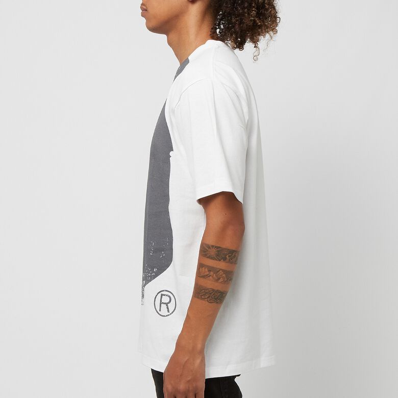 A Bathing Ape Overprinted Ape Head Tee M white