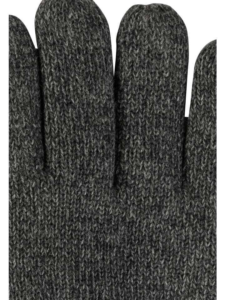 Camel Active Melierte Strickhandschuhe mit warmen Futter in Dunkelgrau günstig kaufen