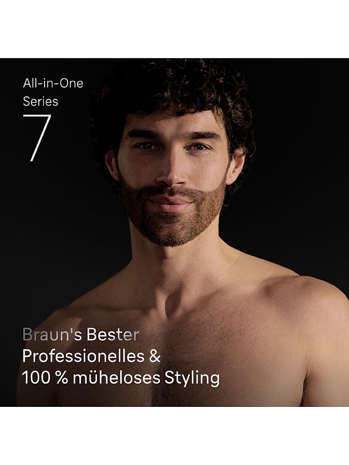 Braun Barttrimmer ''Series 7 All-In-One'' in Dunkelblau günstig kaufen onesize
