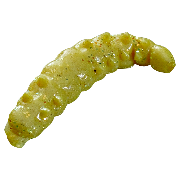 Berkley Powerbait Honey Worms (Garlic gelb)