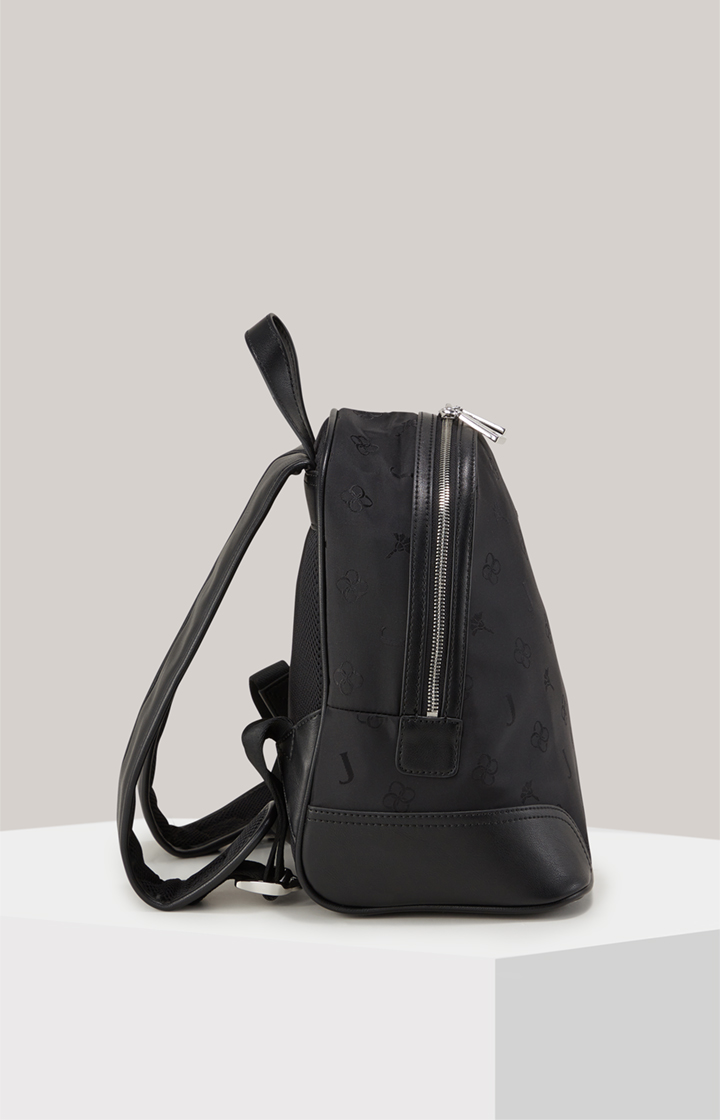 Rucksack Decoro Tessuto Enrica in Schwarz