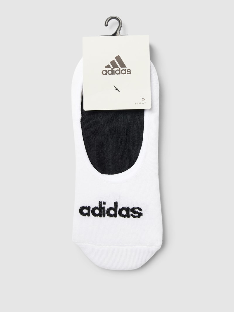 Sneakersocken mit Label-Detail im 2er-Pack in weiß