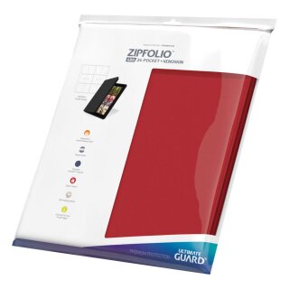 Ultimate Guard 12-Pocket QuadRow ZipFolio XenoSkin Rot