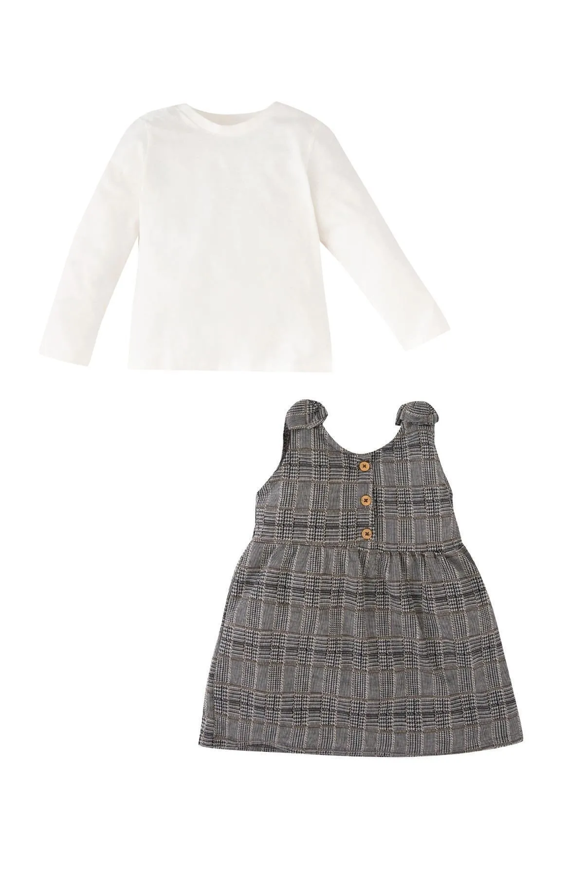 DeFacto  Kariertes 2-teiliges Baby-Set für Mädchen