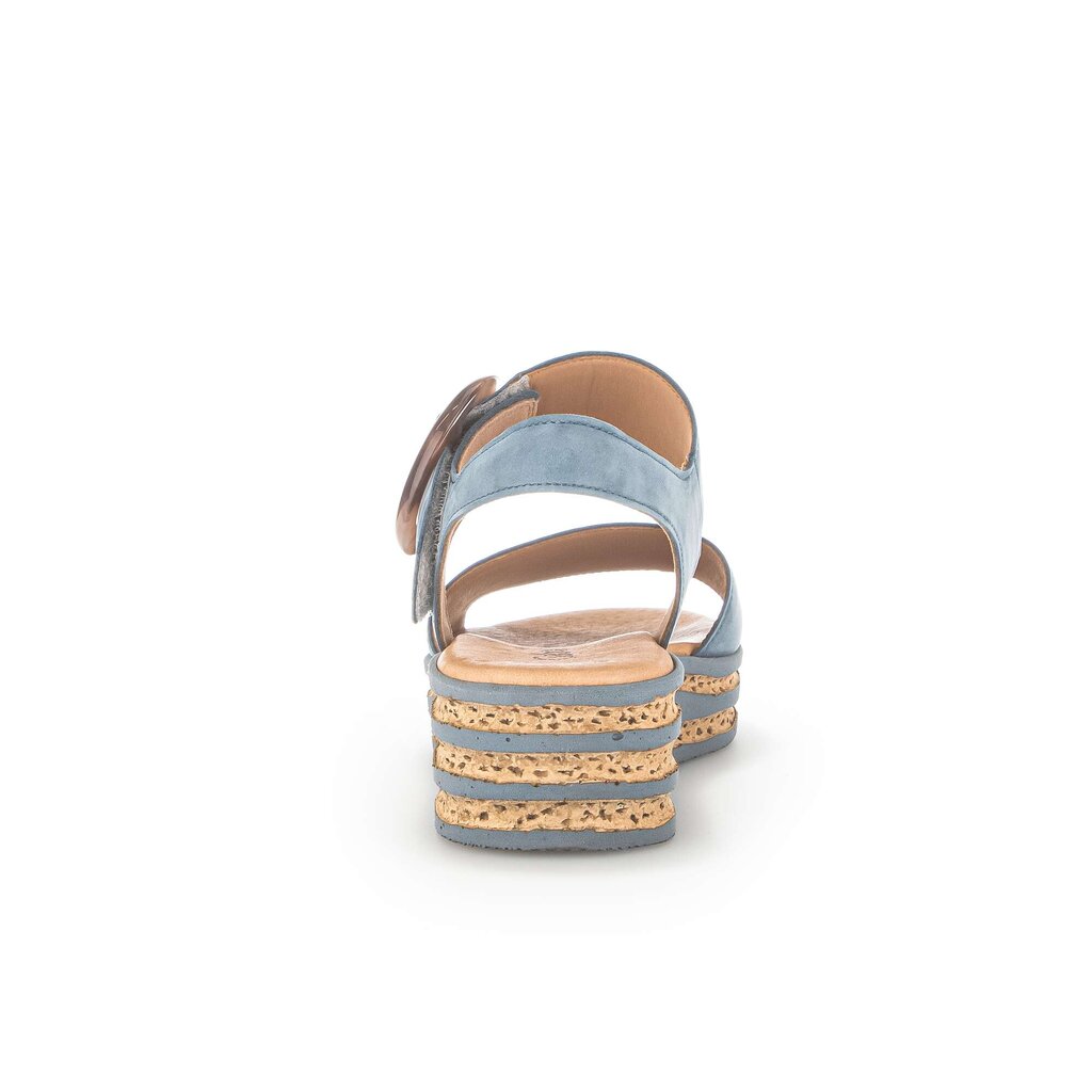 Gabor fashion Plateau Sandale blau