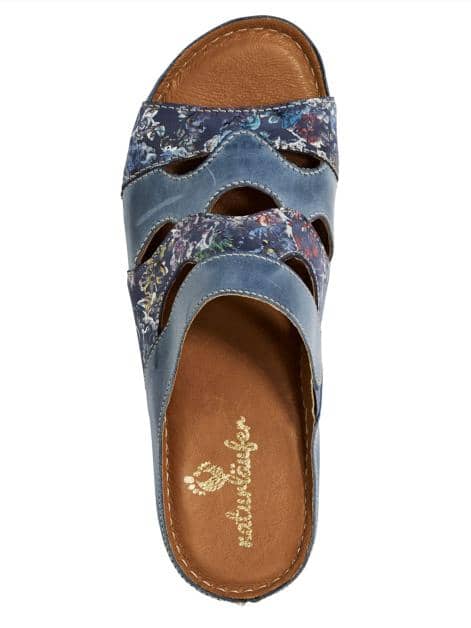 Pantoletten mit buntem Print