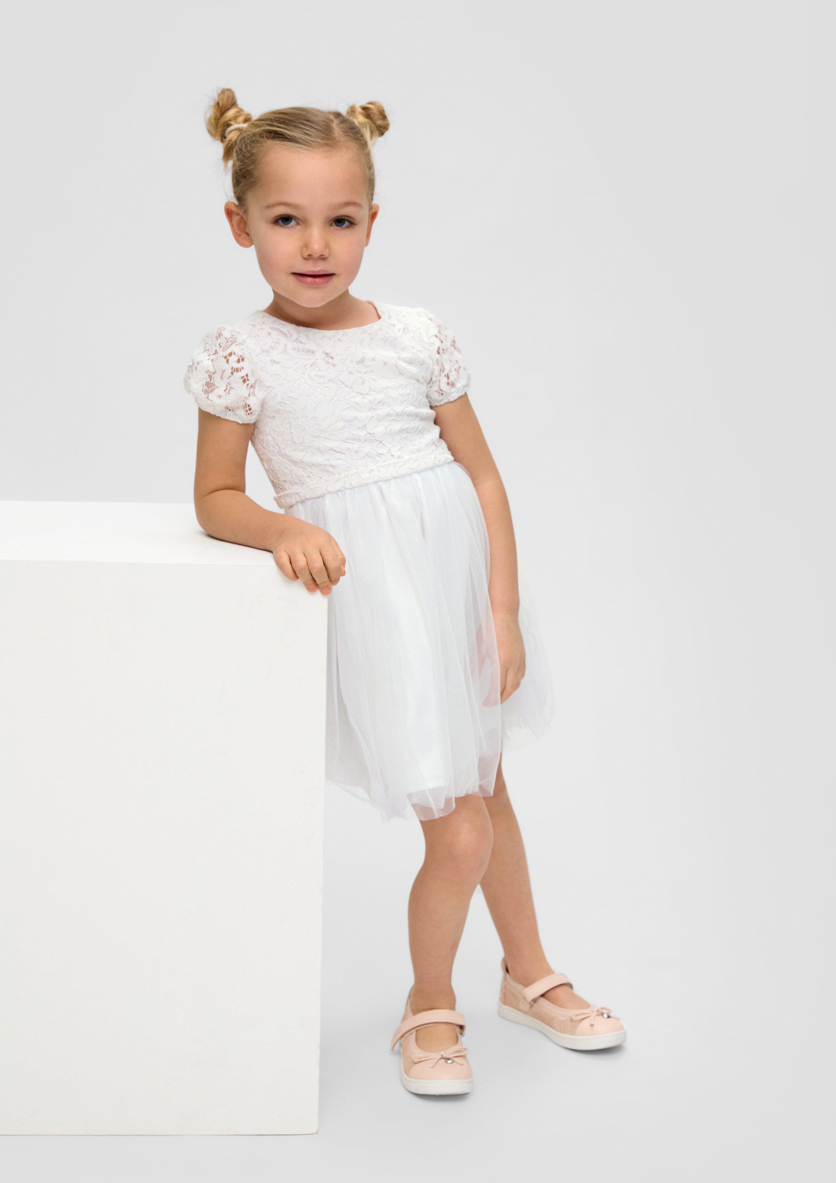 Festliches Kleid aus Spitze und Tüll  2140053-0100